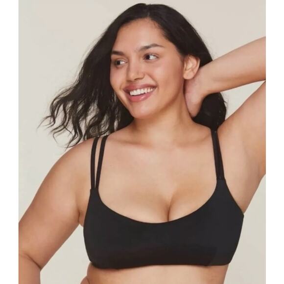 Andie Swim The Rockaway Strappy Top AT208 Size Medium NWT Solid Black - Picture 1 of 4